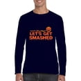 thumbnail image 1 of MmF - Mens Long Sleeve T-Shirts - Halloween Let`s Get Smashed, 1 of 5