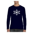 thumbnail image 1 of MmF - Mens Long Sleeve T-Shirts - Snowflake Christmas New Year, 1 of 5