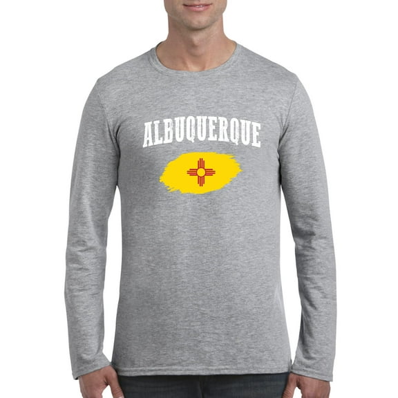 MmF - Mens Long Sleeve T-Shirts, up to Size 5XL - Albuquerque