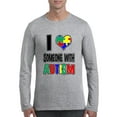 thumbnail image 1 of MmF - Mens Long Sleeve T-Shirts, up to Size 5XL - Autism Awareness, 1 of 4