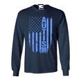 thumbnail image 1 of MmF - Mens Long Sleeve T-Shirts, up to Size 5XL - Autism Flag, 1 of 4