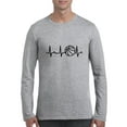 thumbnail image 1 of MmF - Mens Long Sleeve T-Shirts, up to Size 5XL - Basketball Heartbeat, 1 of 4