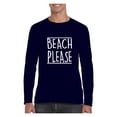thumbnail image 1 of MmF - Mens Long Sleeve T-Shirts, up to Size 5XL - Beach Please, 1 of 4