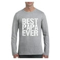 thumbnail image 1 of MmF - Mens Long Sleeve T-Shirts, up to Size 5XL - Best Papa, 1 of 4