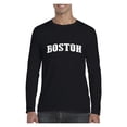 thumbnail image 1 of MmF - Mens Long Sleeve T-Shirts, up to Size 5XL - Boston, 1 of 4
