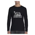 thumbnail image 1 of MmF - Mens Long Sleeve T-Shirts, up to Size 5XL - California Bear, 1 of 4