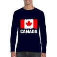 thumbnail image 1 of MmF - Mens Long Sleeve T-Shirts, up to Size 5XL - Canada Flag, 1 of 4