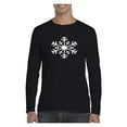 thumbnail image 1 of MmF - Mens Long Sleeve T-Shirts, up to Size 5XL - Christmas Snowflake, 1 of 5