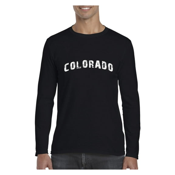 MmF - Mens Long Sleeve T-Shirts, up to Size 5XL - Colorado