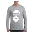 thumbnail image 1 of MmF - Mens Long Sleeve T-Shirts, up to Size 5XL - Cool Santa Xmas Ugly Sweater, 1 of 5