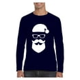 thumbnail image 1 of MmF - Mens Long Sleeve T-Shirts, up to Size 5XL - Cool Santa Xmas Ugly Sweater, 1 of 5