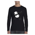 thumbnail image 1 of MmF - Mens Long Sleeve T-Shirts, up to Size 5XL - Dancing Panda, 1 of 4