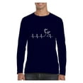thumbnail image 1 of MmF - Mens Long Sleeve T-Shirts, up to Size 5XL - Deer Heartbeat, 1 of 5