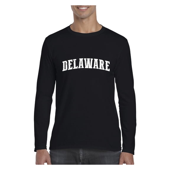 MmF - Mens Long Sleeve T-Shirts, up to Size 5XL - Delaware
