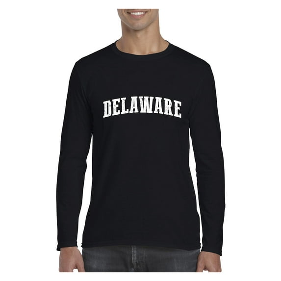 MmF - Mens Long Sleeve T-Shirts, up to Size 5XL - Delaware