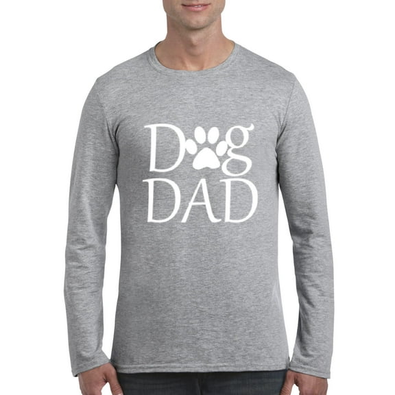 MmF - Mens Long Sleeve T-Shirts, up to Size 5XL - Dog Dad