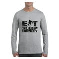 thumbnail image 1 of MmF - Mens Long Sleeve T-Shirts, up to Size 5XL - Eat Sleep Hockey, 1 of 4