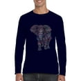 thumbnail image 1 of MmF - Mens Long Sleeve T-Shirts, up to Size 5XL - Elephant, 1 of 4