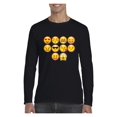 thumbnail image 1 of MmF - Mens Long Sleeve T-Shirts, up to Size 5XL - Emoji Entourage, 1 of 4