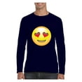 thumbnail image 1 of Mens Long Sleeve T-Shirts - Emoji Smiling Face, 1 of 5
