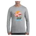 thumbnail image 1 of MmF - Mens Long Sleeve T-Shirts, up to Size 5XL - Flamingo, 1 of 4
