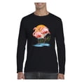 thumbnail image 1 of MmF - Mens Long Sleeve T-Shirts, up to Size 5XL - Flamingo, 1 of 4