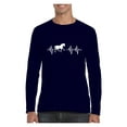 thumbnail image 1 of MmF - Mens Long Sleeve T-Shirts, up to Size 5XL - Horse Riding Gift Horses, 1 of 4