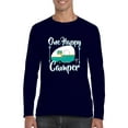thumbnail image 1 of MmF - Mens Long Sleeve T-Shirts, up to Size 5XL - ONE HAPPY CAMPER, 1 of 4