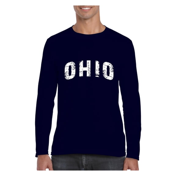 MmF - Mens Long Sleeve T-Shirts, up to Size 5XL - Ohio