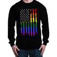 thumbnail image 1 of MmF - Mens Long Sleeve T-Shirts, up to Size 5XL - Rainbow Flag, 1 of 4