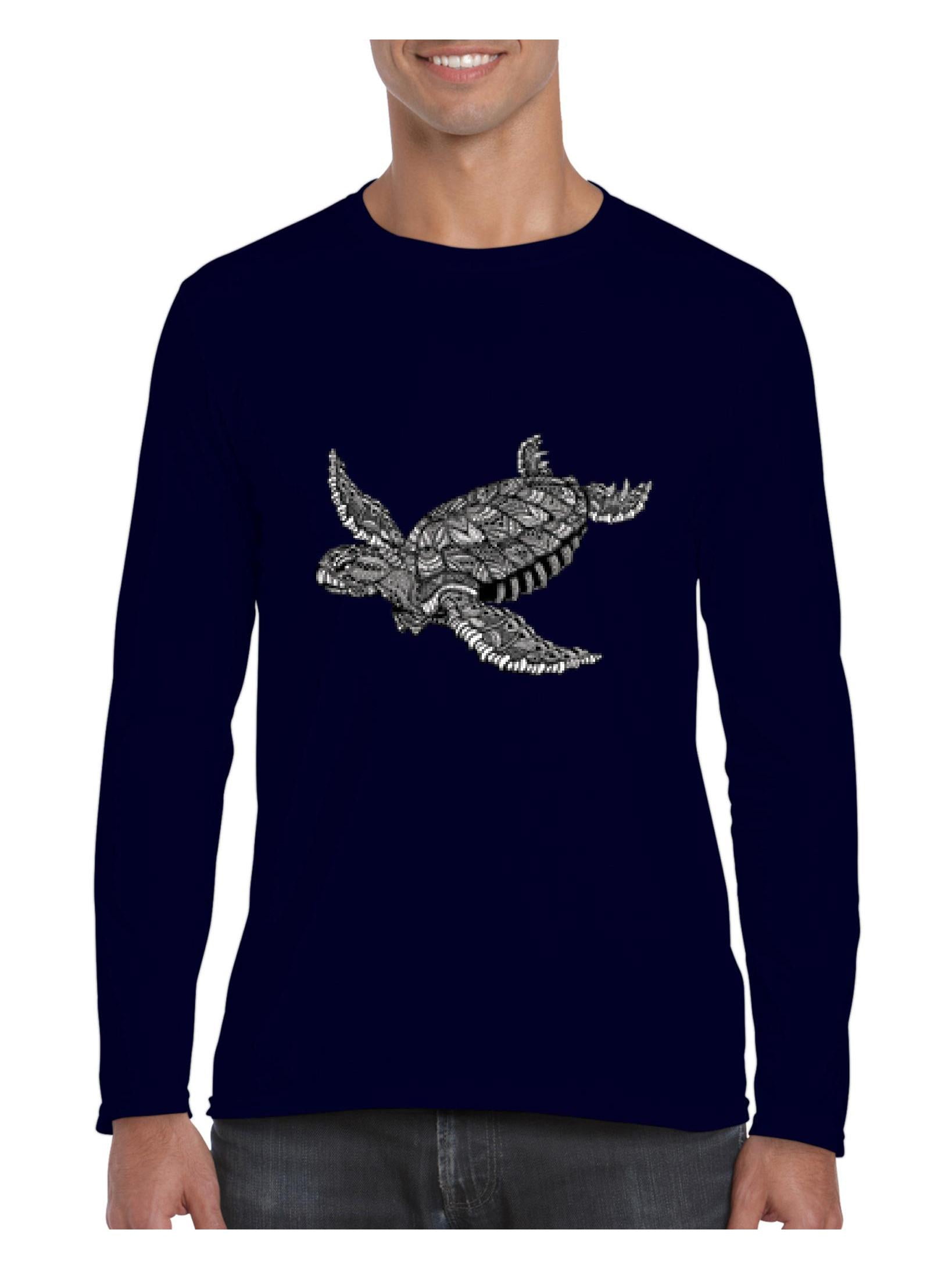 Mens Long Sleeve T-Shirts - Sea Turtle Hawaii - Walmart.com