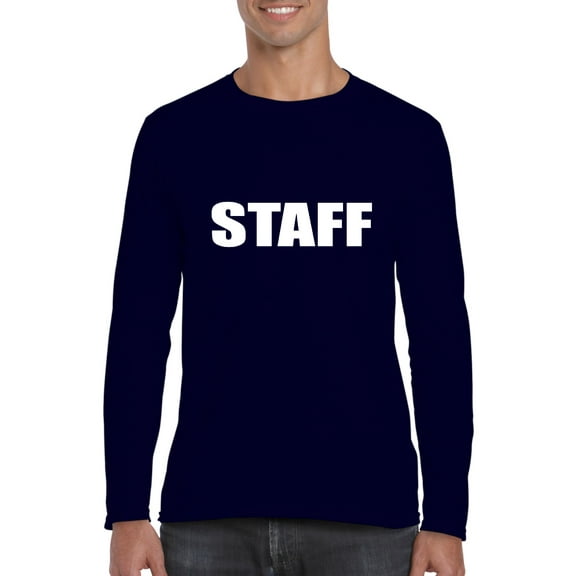 MmF - Mens Long Sleeve T-Shirts, up to Size 5XL - Staff