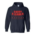 thumbnail image 1 of MmF - Mens Plus Sweatshirts and Hoodies - Christmas Daddy Claus in Red, 1 of 5