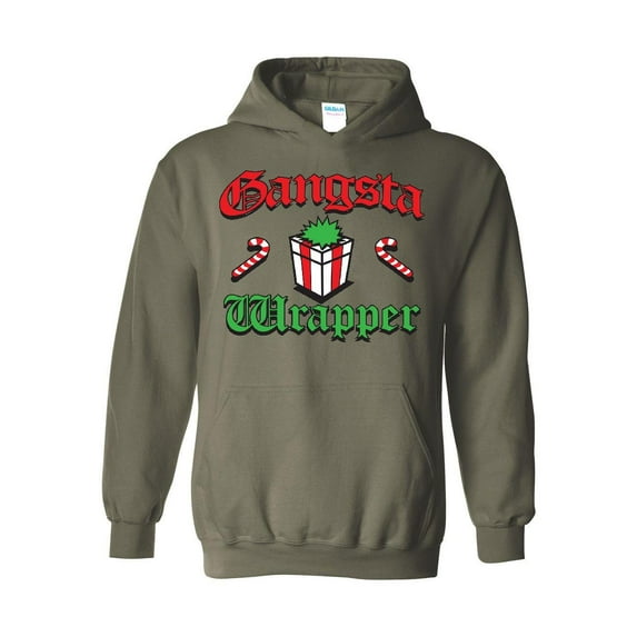 Mens Plus Sweatshirts and Hoodies - Christmas Wrapper