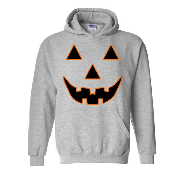 MmF - Mens Plus Sweatshirts and Hoodies - Halloween Jack O' Lantern Pumpkin Face