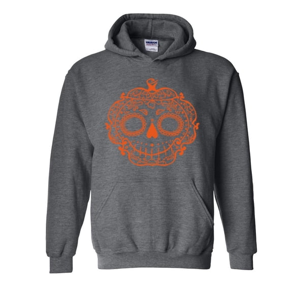 MmF - Mens Plus Sweatshirts and Hoodies - Halloween Sugar Pumpkin