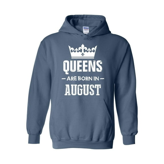MmF - Mens Plus Sweatshirts and Hoodies, up to Size 5XL - Birthday Gift Queens Are Born in August