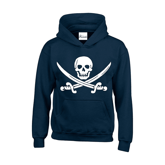MmF - Mens Plus Sweatshirts and Hoodies, up to Size 5XL - Pirate Flag