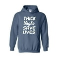 thumbnail image 1 of MmF - Mens Plus Sweatshirts and Hoodies, up to Size 5XL - Thick Thighs Save Lives, 1 of 5