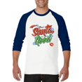 thumbnail image 1 of MmF - Mens Raglan Sleeve Baseball T-Shirts - DEAR SANTA I'VE BEEN GOOD, 1 of 5