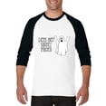 thumbnail image 1 of MmF - Mens Raglan Sleeve Baseball T-Shirts - Halloween Let`s Get Sheet Faced Ghost, 1 of 5