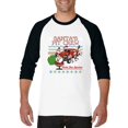thumbnail image 1 of MmF - Mens Raglan Sleeve Baseball T-Shirts - SANTA'S PIT CREW, 1 of 5