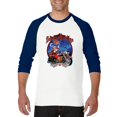 thumbnail image 1 of MmF - Mens Raglan Sleeve Baseball T-Shirts - SEASONS GREETINGS HAPPY HOLIDAYS, 1 of 5