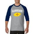 thumbnail image 1 of MmF - Mens Raglan Sleeve Baseball T-Shirts, up to Size 3XL - Albuquerque, 1 of 4