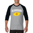 thumbnail image 1 of MmF - Mens Raglan Sleeve Baseball T-Shirts, up to Size 3XL - Albuquerque, 1 of 4