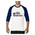 thumbnail image 1 of MmF - Mens Raglan Sleeve Baseball T-Shirts, up to Size 3XL - Big Brother, 1 of 4