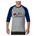 thumbnail image 1 of MmF - Mens Raglan Sleeve Baseball T-Shirts, up to Size 3XL - Big Sister, 1 of 4