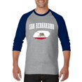 thumbnail image 1 of Mens Raglan Sleeve Baseball T-Shirts - San Bernardino, 1 of 5