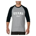 thumbnail image 1 of MmF - Mens Raglan Sleeve Baseball T-Shirts, up to Size 3XL - Texas Girl, 1 of 4