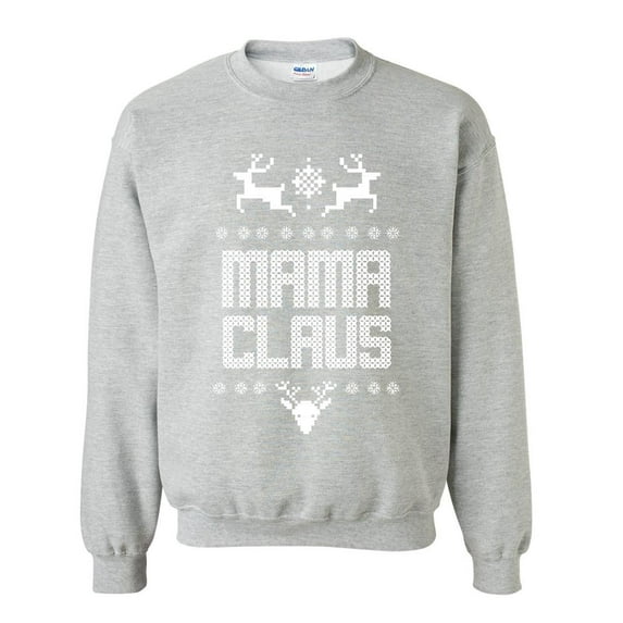 MmF - Mens Sweatshirts and Hoodies - Christmas Mama Claus Deers